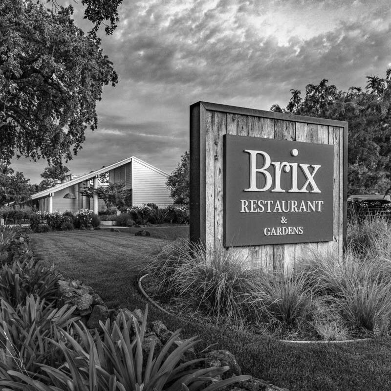 Brix Restaurant And Gardens Sign